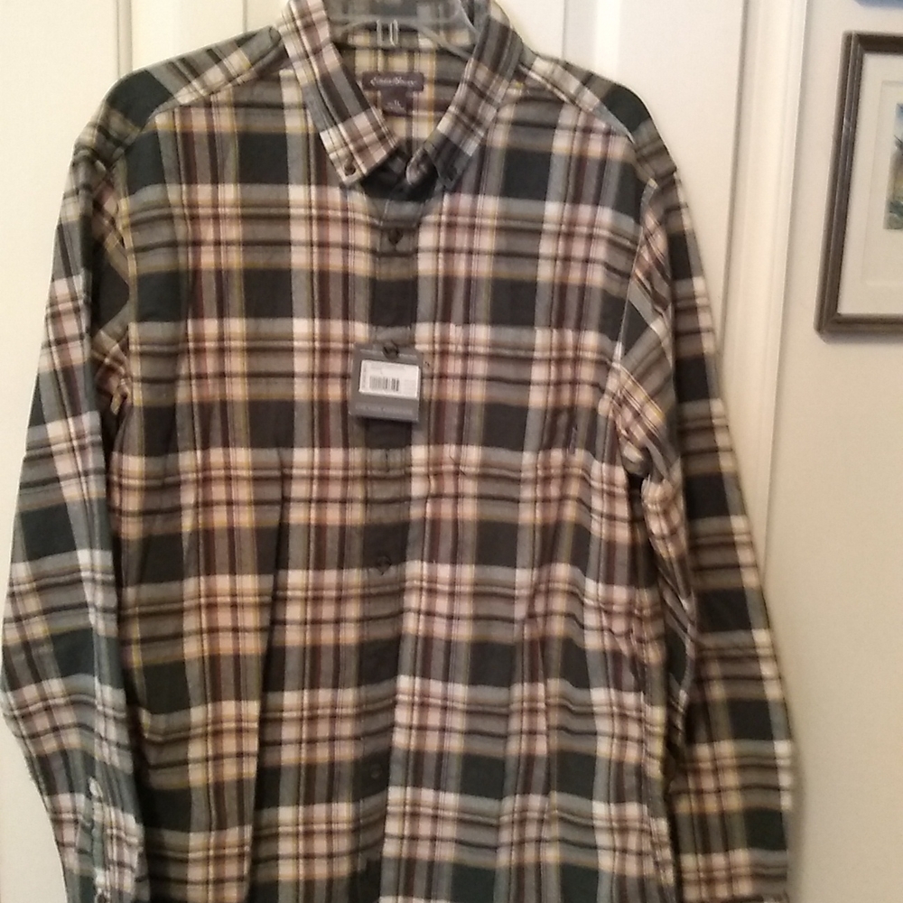 Men's new long sleeve flannel shirt